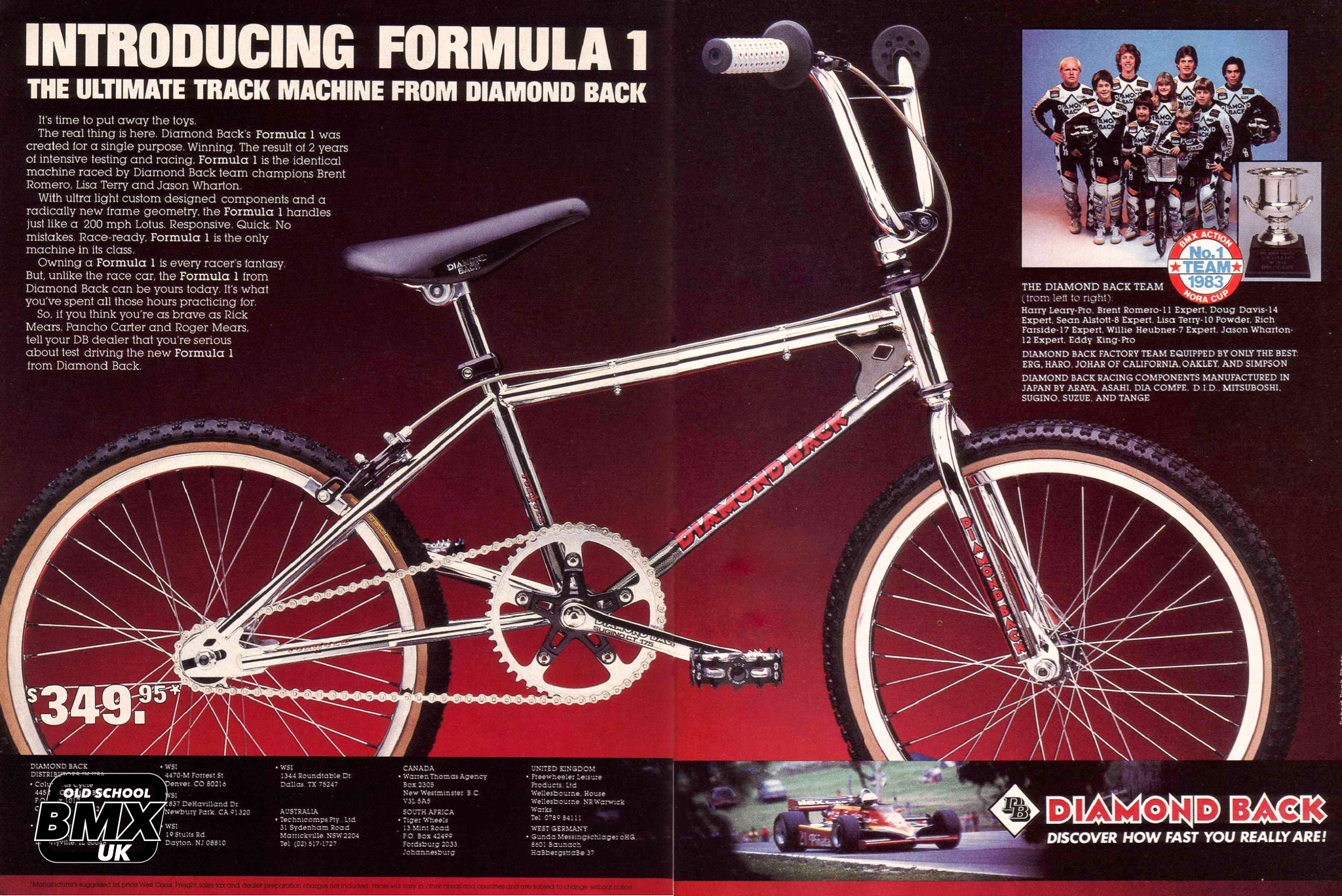 Diamond Back Formula One Old School BMX UK